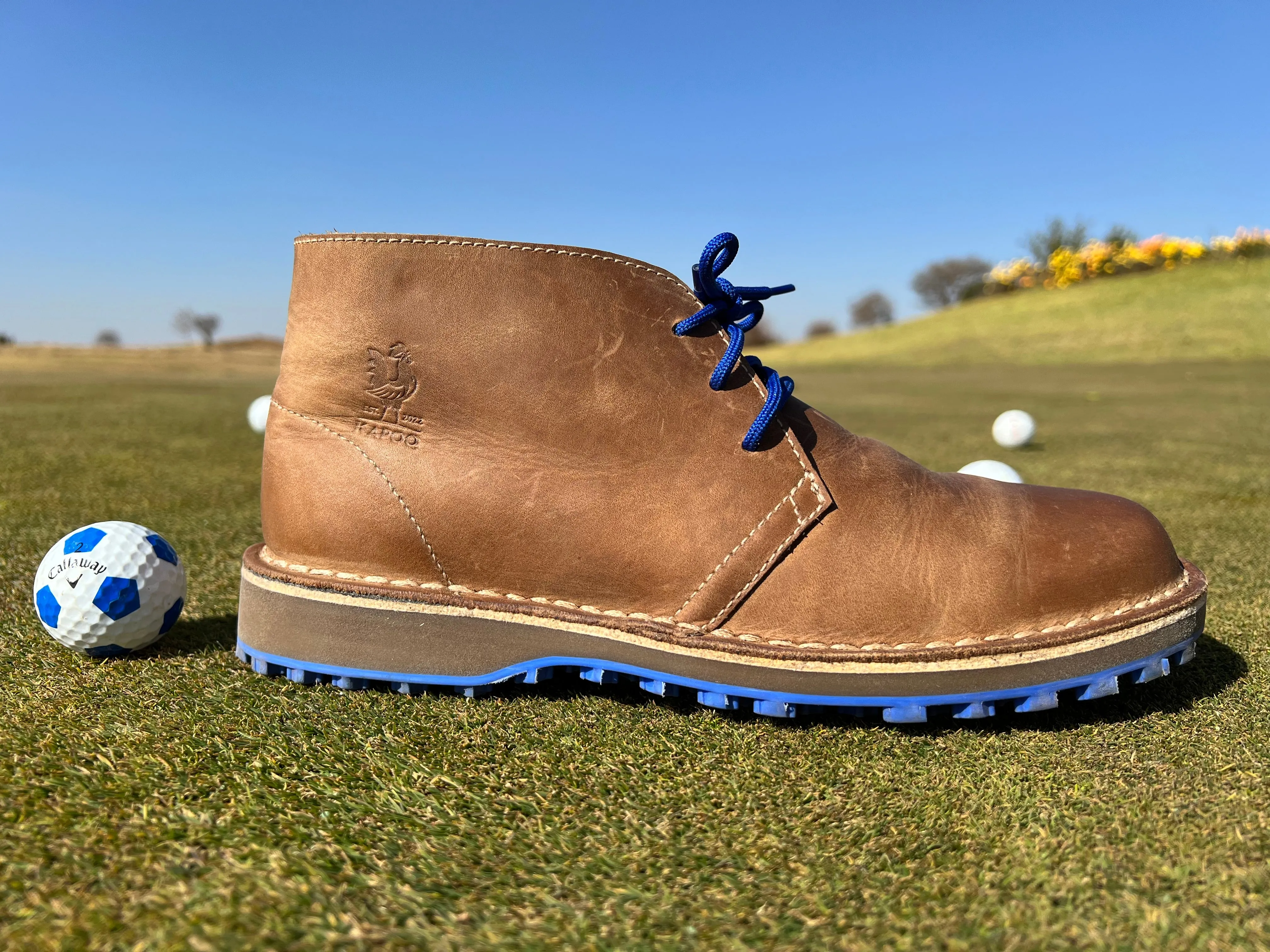# Tee Trekker KapoQ Golf Vellie - Blue Sole