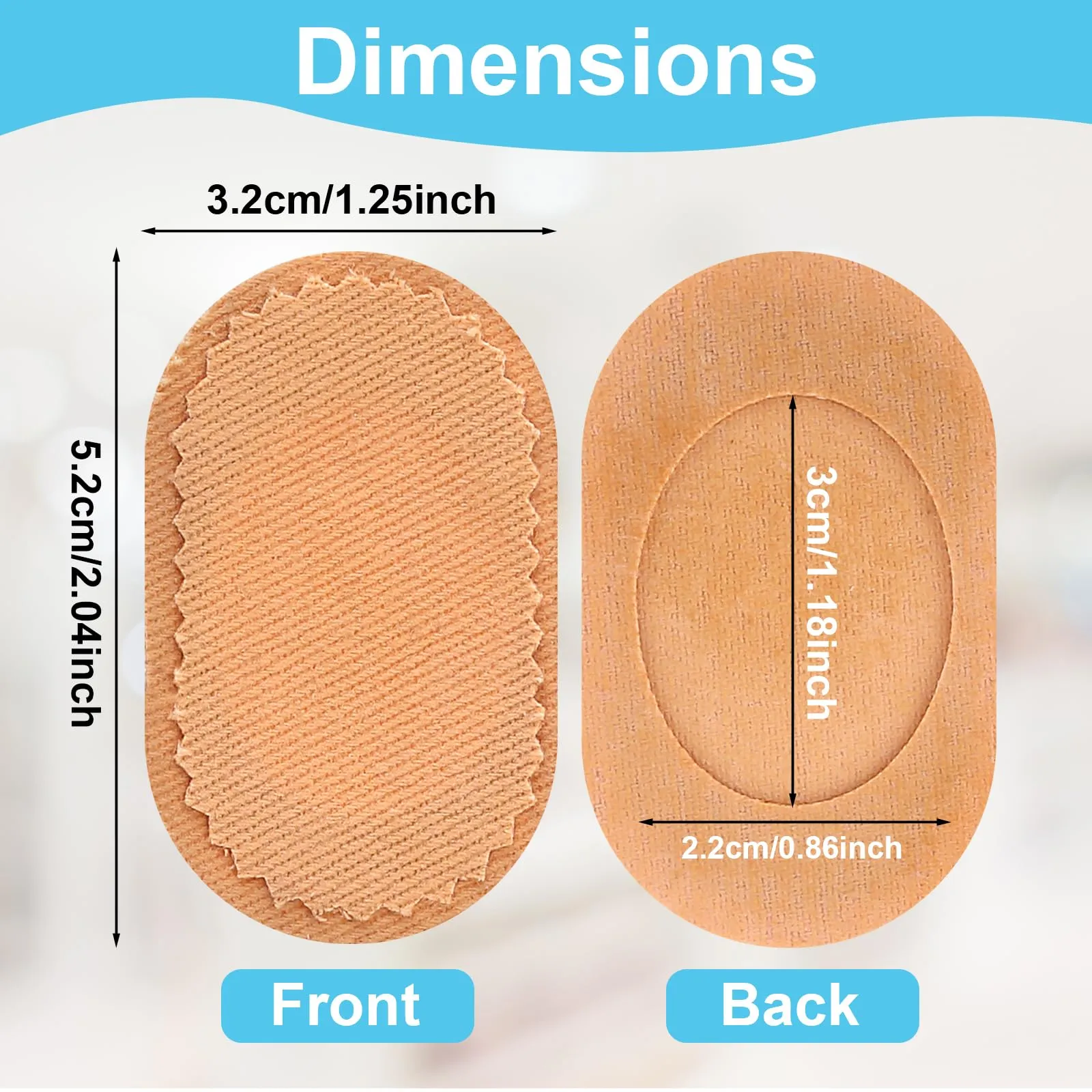 18 Pieces Bunion Cushions Pads, Protector Patches Bunion Pain Relief Pads to Wear with Shoes Foot Callus Patches Foot Blister Pads Guards Protect Feet for Men and Women