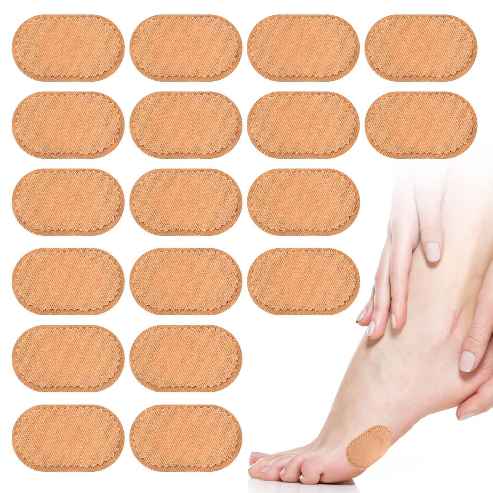 18 Pieces Bunion Cushions Pads, Protector Patches Bunion Pain Relief Pads to Wear with Shoes Foot Callus Patches Foot Blister Pads Guards Protect Feet for Men and Women