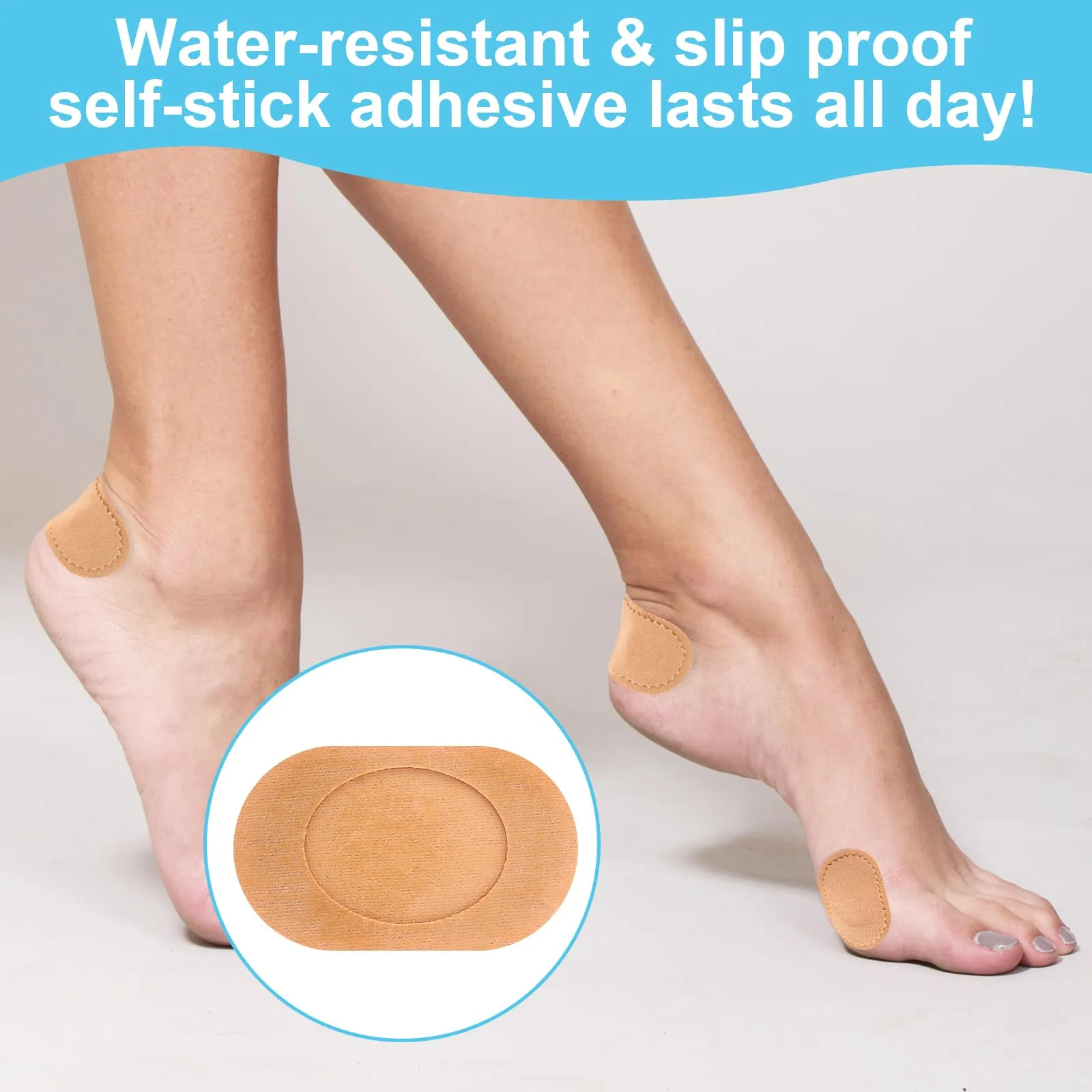 18 Pieces Bunion Cushions Pads, Protector Patches Bunion Pain Relief Pads to Wear with Shoes Foot Callus Patches Foot Blister Pads Guards Protect Feet for Men and Women