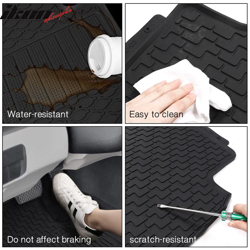 2013-2018 Toyota RAV4 XA40 Black All Weather Cargo Tray Liner Latex