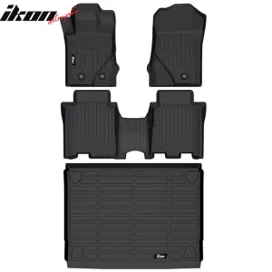 2021-2023 Ford Bronco 4DR All Weather TPE 3D Floor Mat 3PC   Trunk Mat