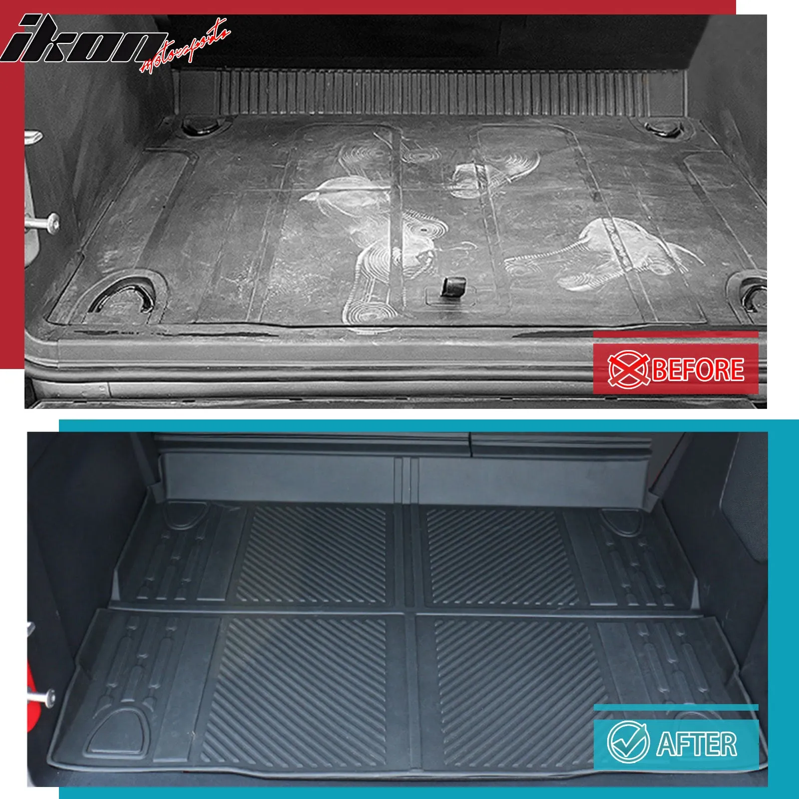 2021-2023 Ford Bronco All Weather Trunk Mat Cargo Liner Black TPE