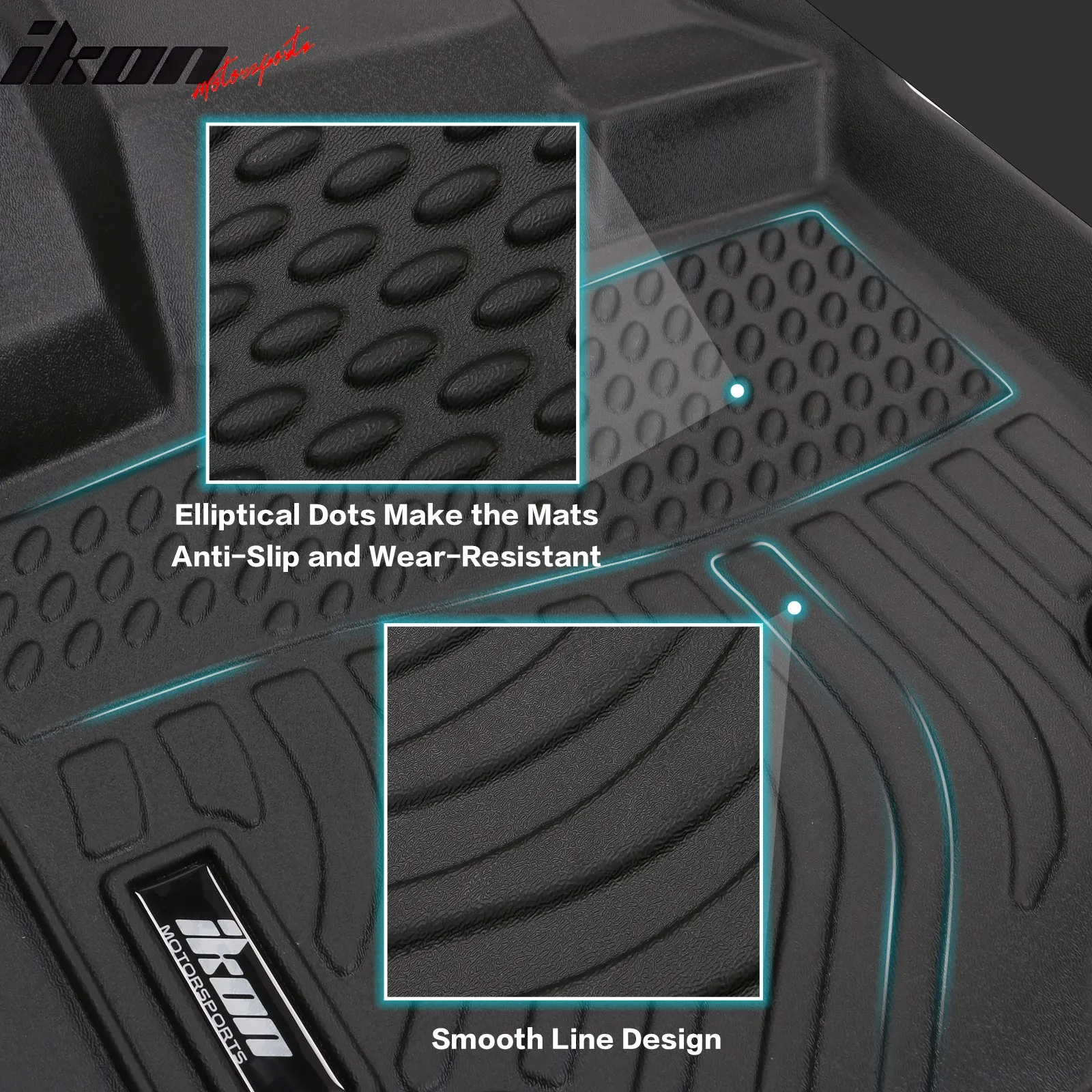 2022-2024 Chevrolet Bolt EUV 3D Floor Mats All Weather TEP Carpets