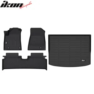 2023-2024 Kia Niro EV All Weather TPE 3D Floor Mats 3PC   Trunk Mat