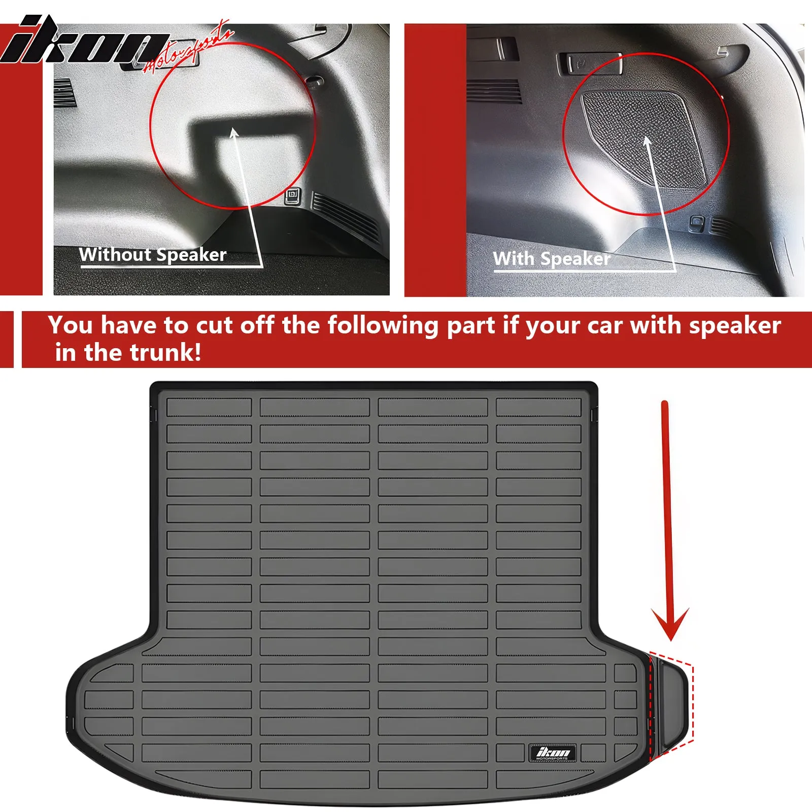 2023-2024 Kia Sportage All Weather 3D Rear Trunk Mat Cargo Liner TPE