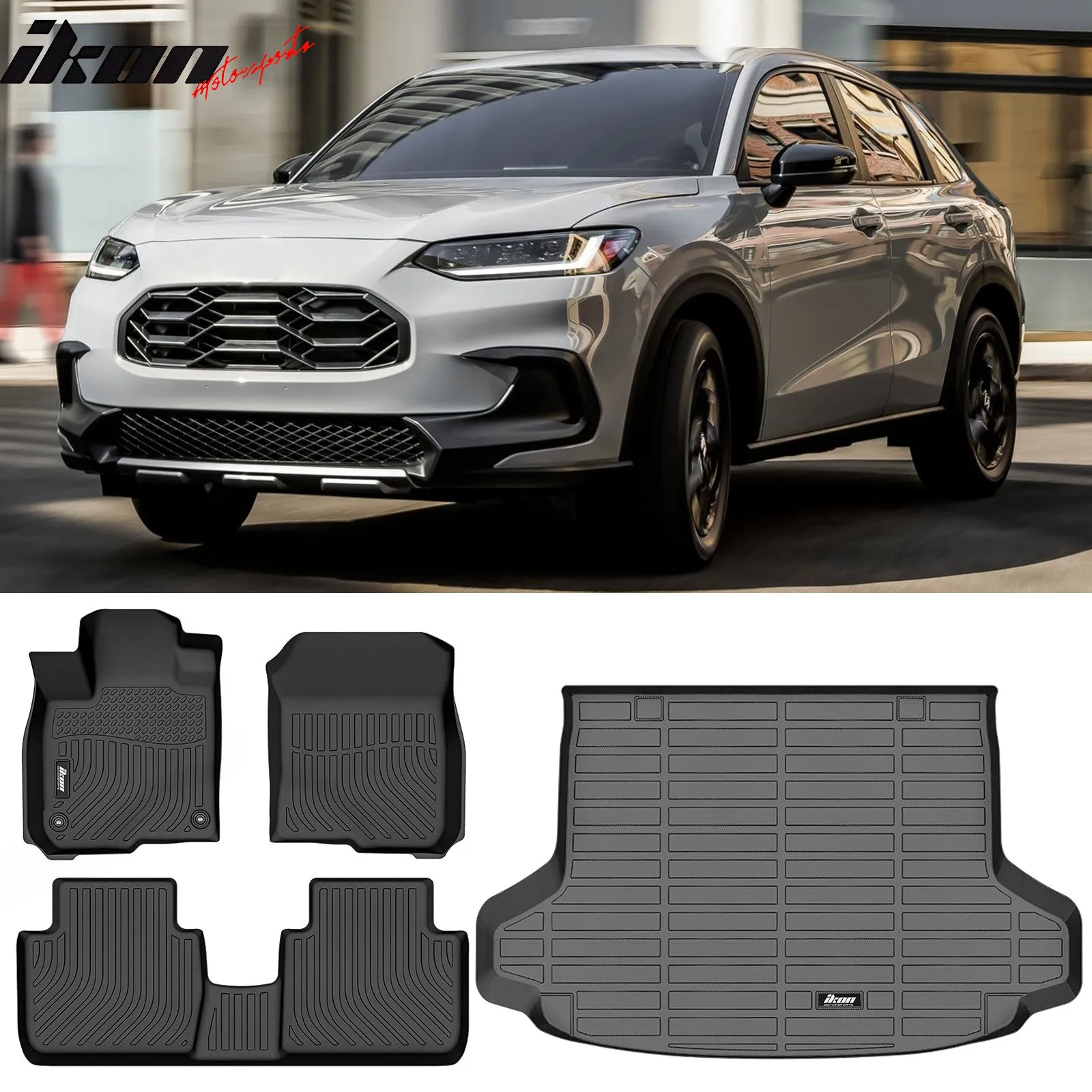 2023-2025 Honda HR-V Floor Mat Trunk Mat All Weather Liner TPE