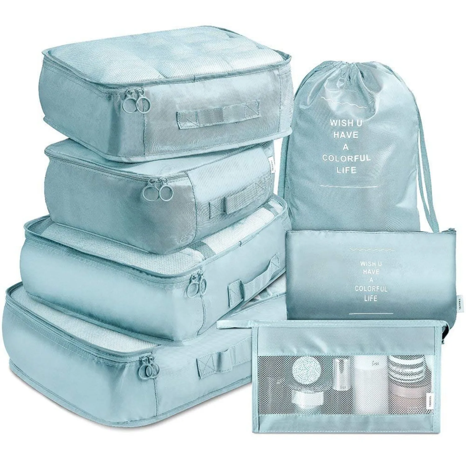 7-Piece Travel Organizer Bag Set