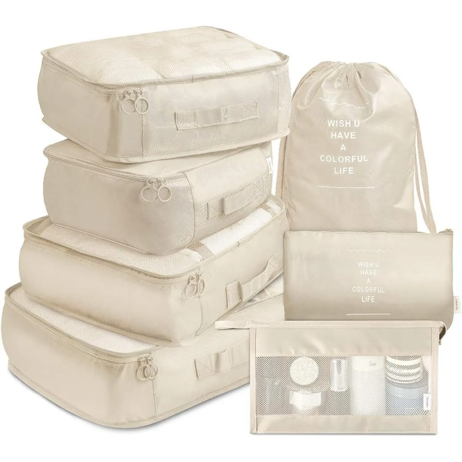 7-Piece Travel Organizer Bag Set