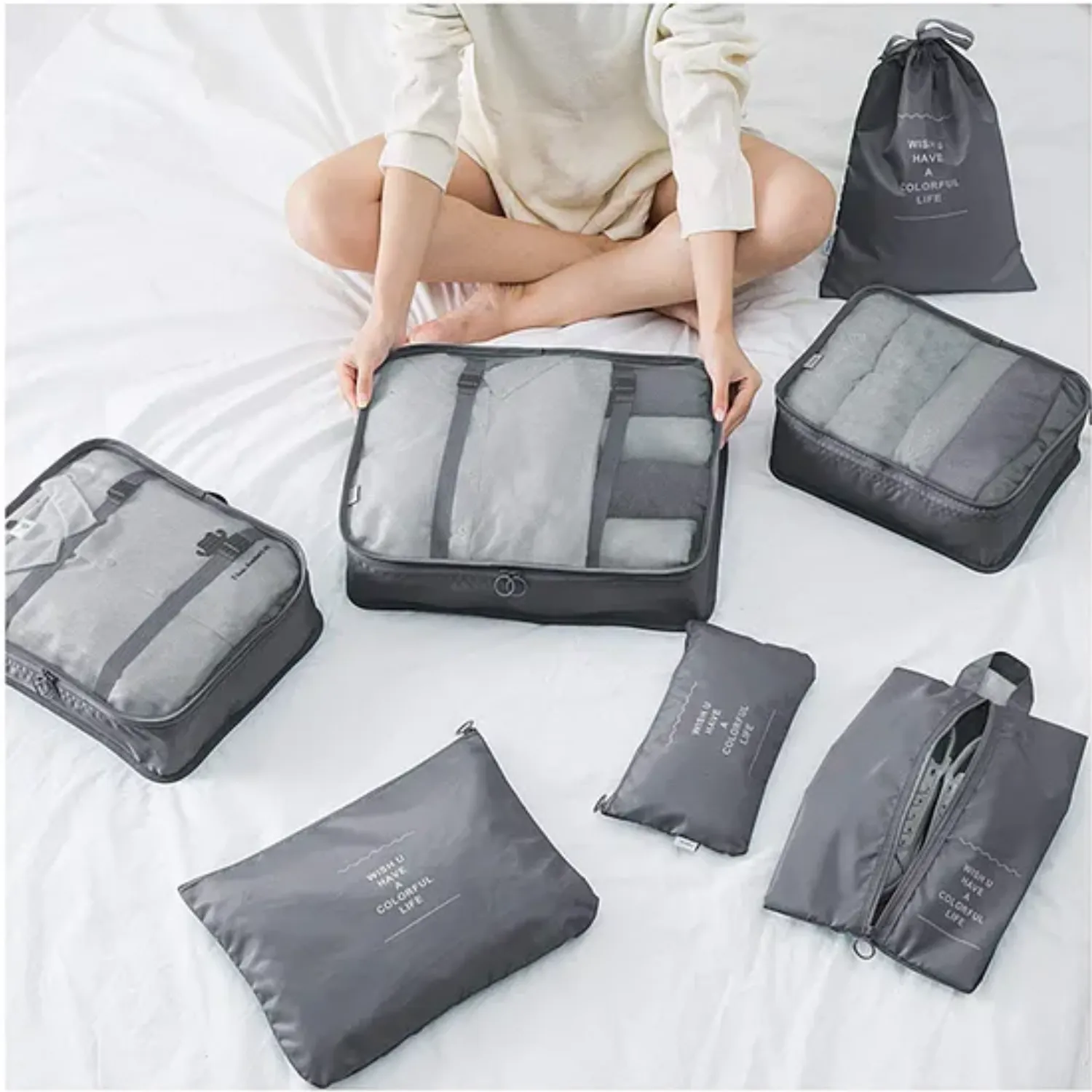 7-Piece Travel Organizer Bag Set