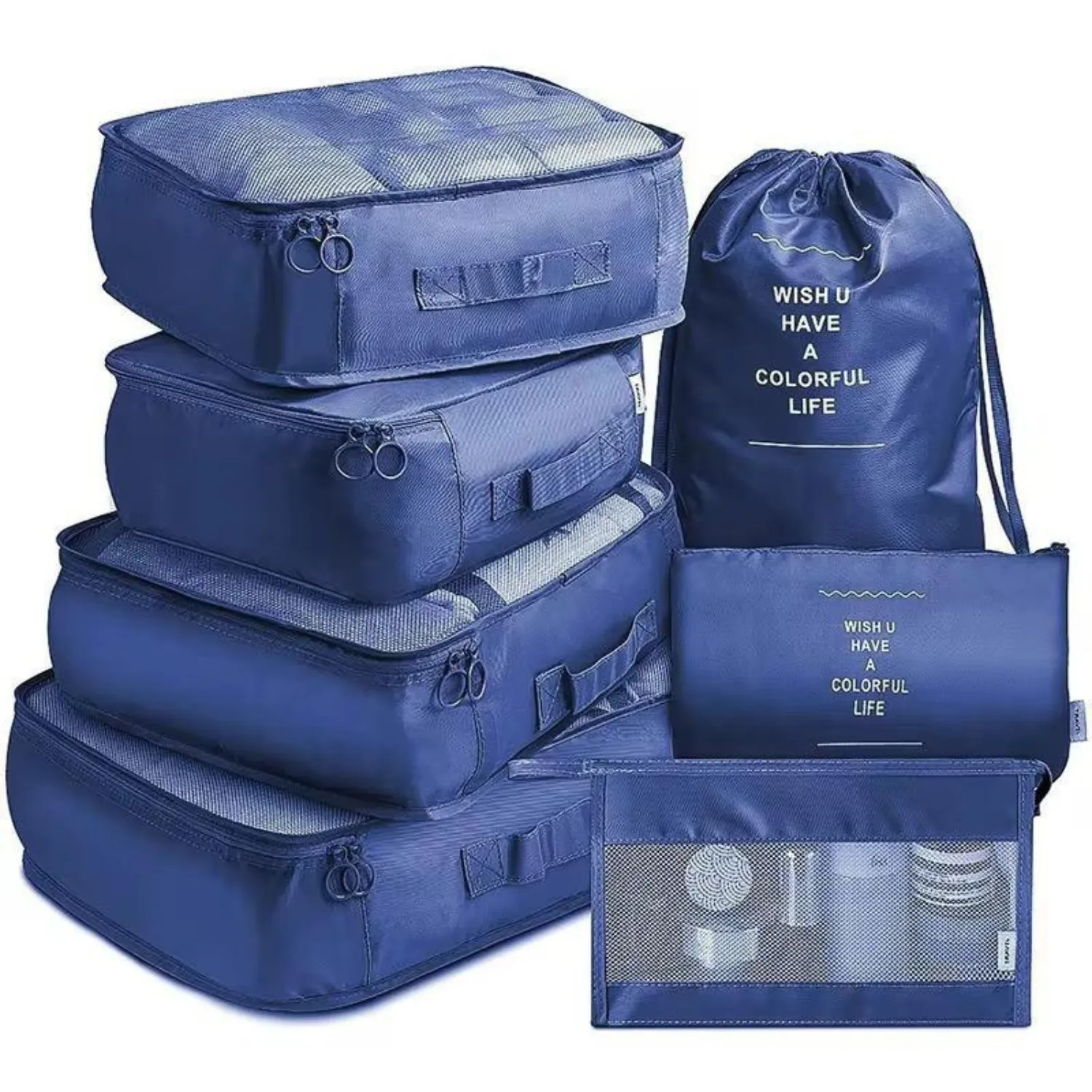 7-Piece Travel Organizer Bag Set