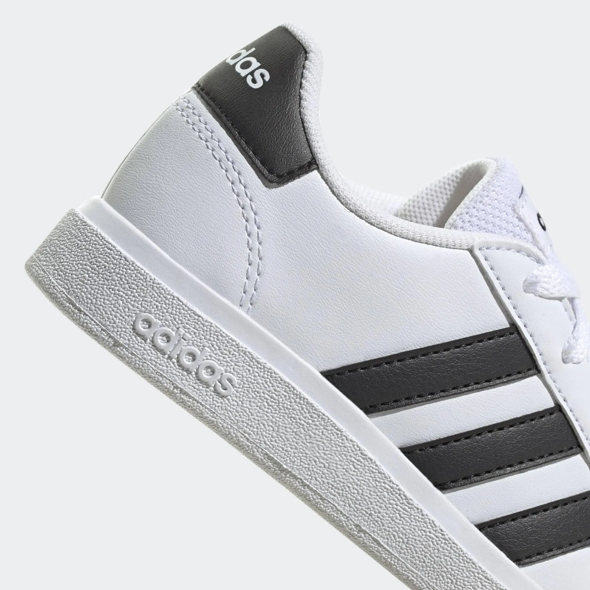 adidas Grand Court Lifestyle Tennis Lace-Up Shoes, Zapatillas Unisex niños, Cloud White Core Black Core Black, 40 EU