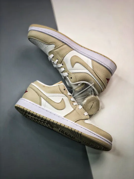 Air Jordan 1 Low ” Heavy Tan Leather” FB7168-121