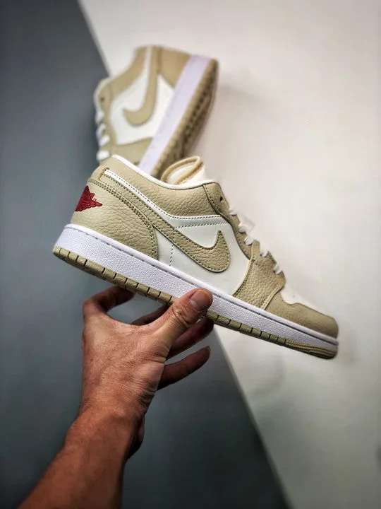 Air Jordan 1 Low ” Heavy Tan Leather” FB7168-121
