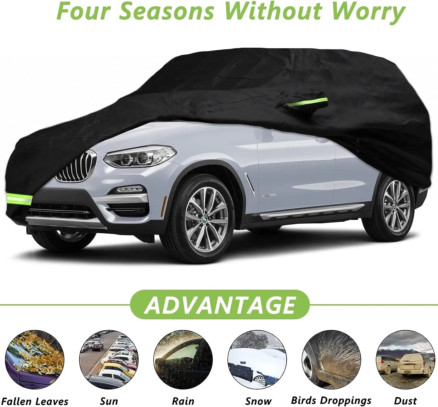 All-Weather Heavy Duty Car Cover for SUV 5.1M