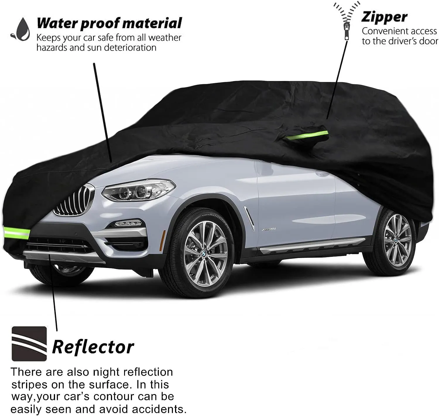 All-Weather Heavy Duty Car Cover for SUV 5.1M