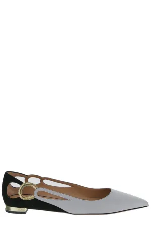 Aquazzura Pointed Toe Ballerina Flats