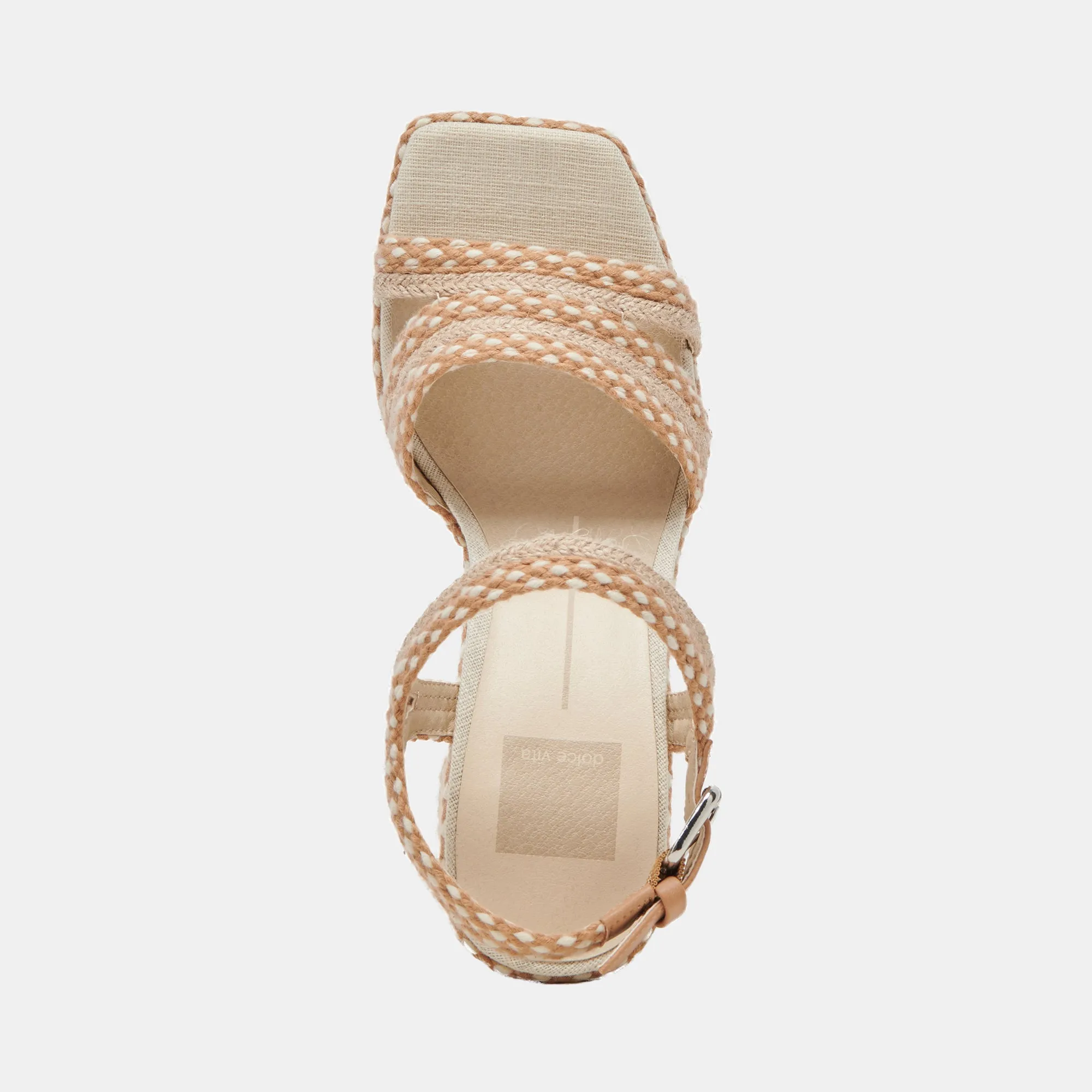 ARNELA HEELS NATURAL MULTI WOVEN