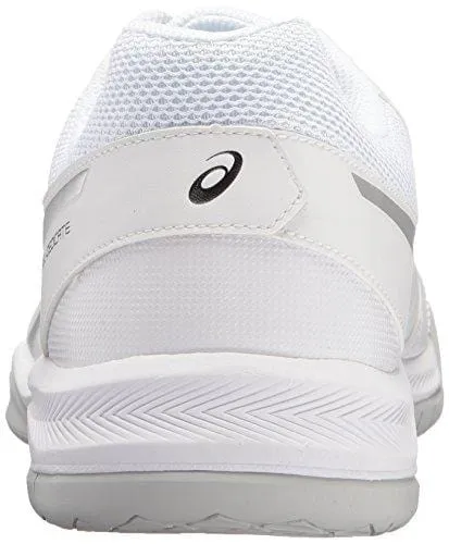 ASICS Men's Gel-Dedicate 5 Tennis Shoe, White/Silver, 10.5 M US