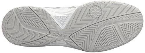 ASICS Men's Gel-Dedicate 5 Tennis Shoe, White/Silver, 10.5 M US