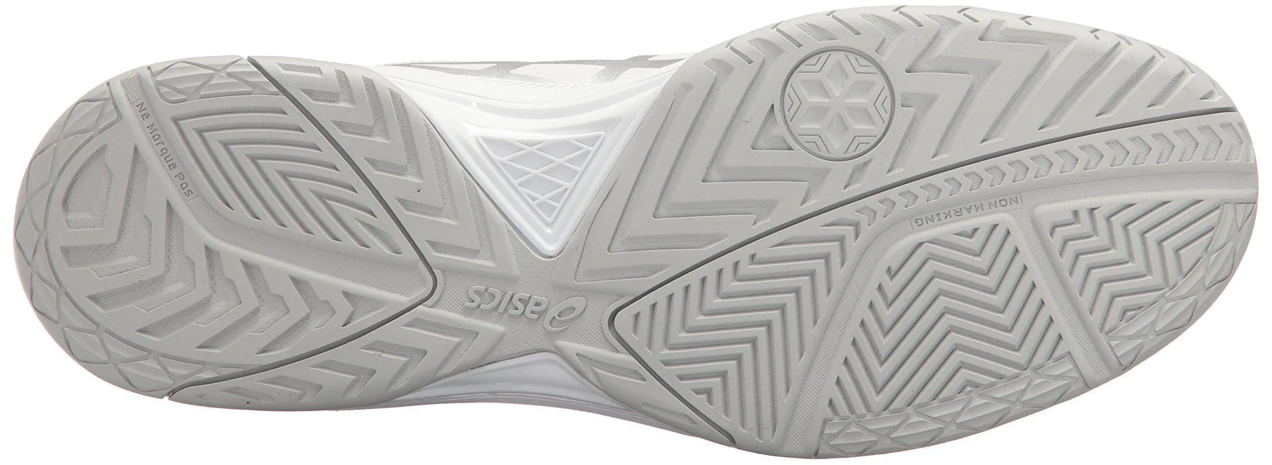 ASICS Men's Gel-Dedicate 5 Tennis Shoe White/Silver 11 M US