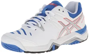 ASICS Women's Gel-Challenger 10 Tennis Shoe, White/Silver/Powder Blue,5 M US