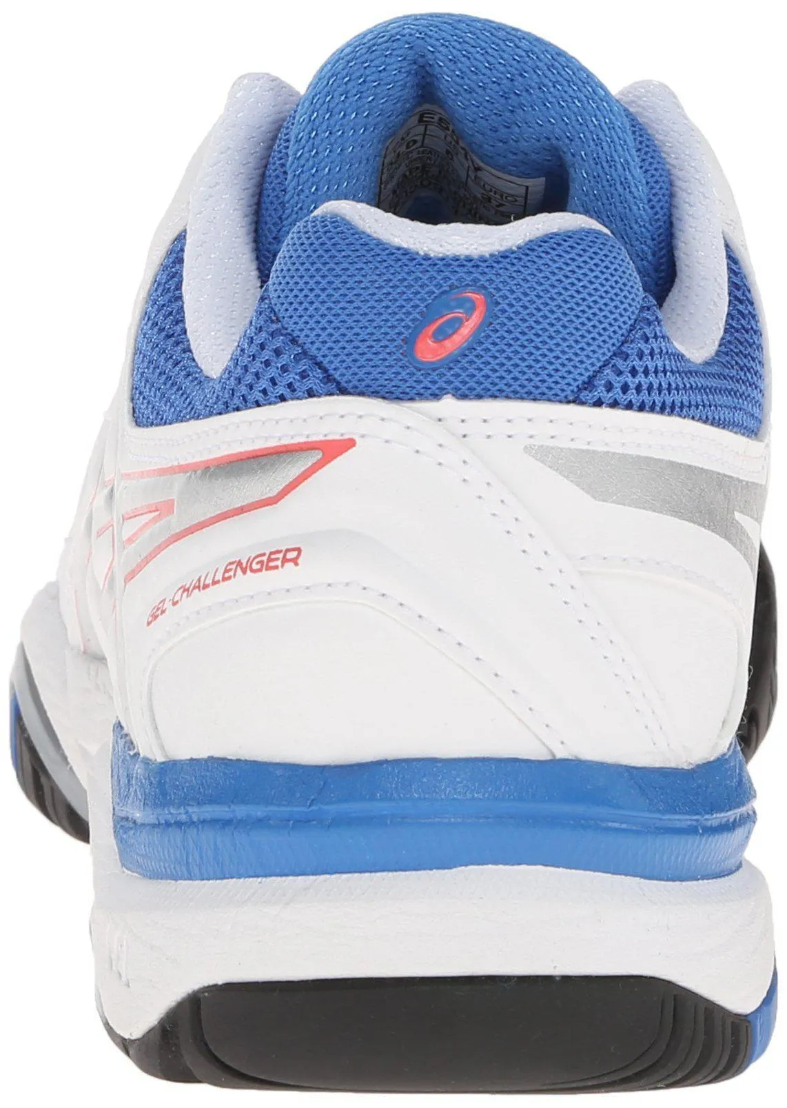 ASICS Women's Gel-Challenger 10 Tennis Shoe, White/Silver/Powder Blue,5 M US