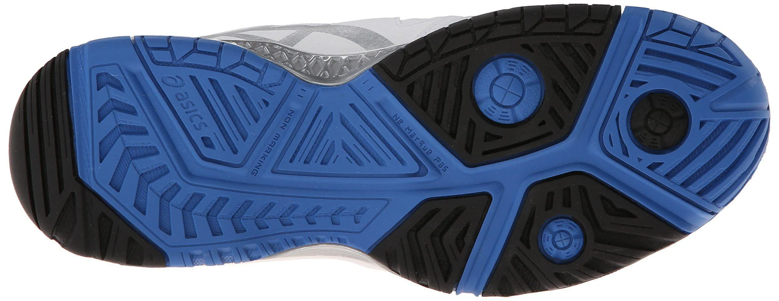 ASICS Women's Gel-Challenger 10 Tennis Shoe, White/Silver/Powder Blue,5 M US