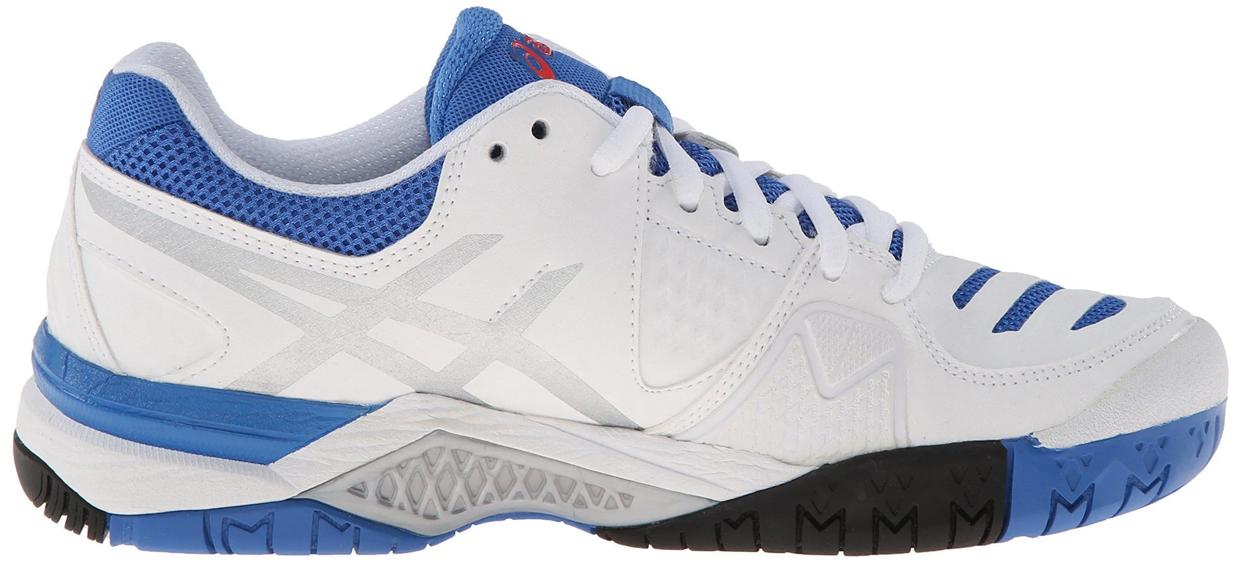 ASICS Women's Gel-Challenger 10 Tennis Shoe, White/Silver/Powder Blue,5 M US