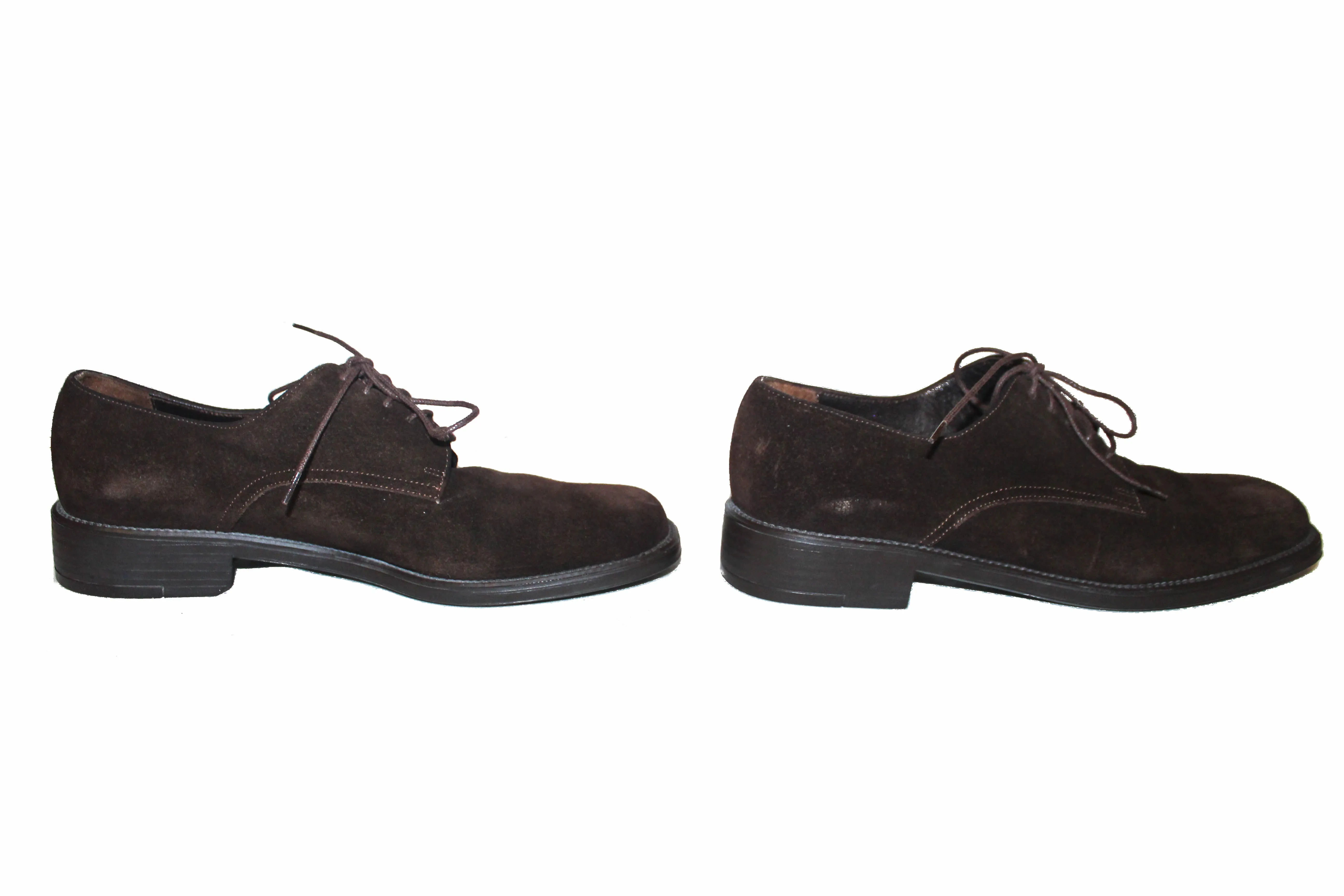 Authentic Salvatore Ferragamo Sport Brown Suede Leather Dress Shoes 5.5 B