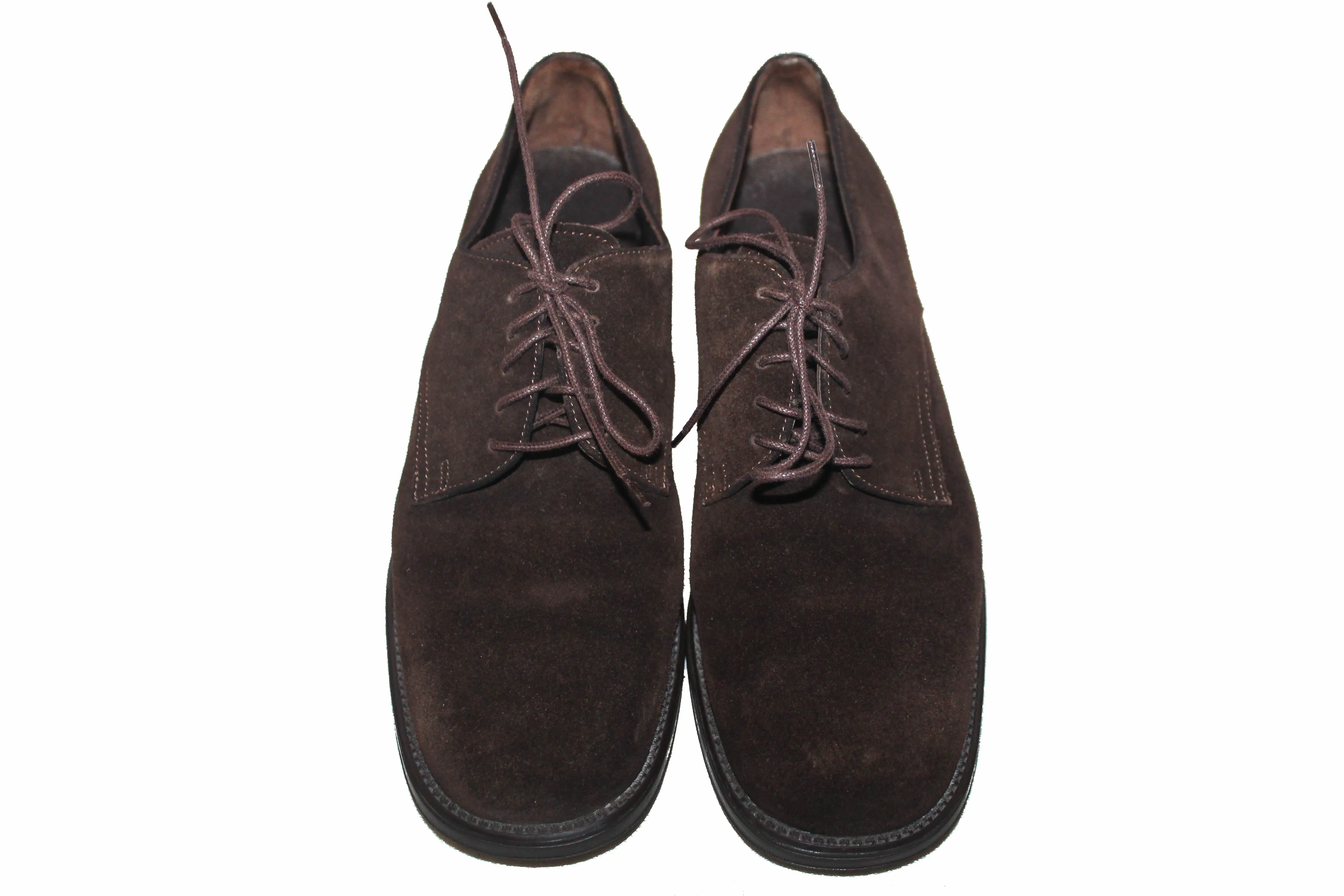 Authentic Salvatore Ferragamo Sport Brown Suede Leather Dress Shoes 5.5 B