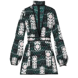 Autres Lignes Dress - Emerald Green