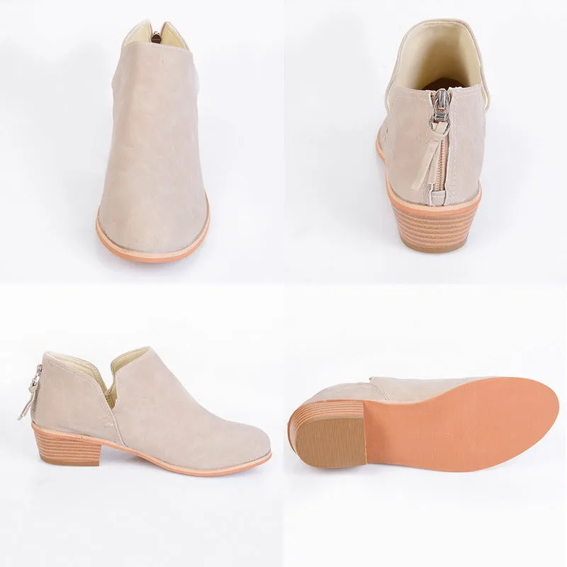 Autumn  Retro High Heel Ankle Boots