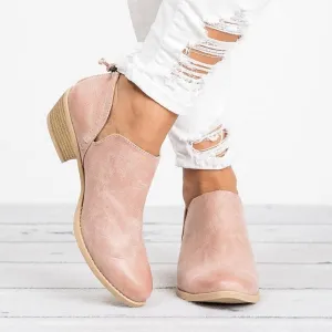 Autumn  Retro High Heel Ankle Boots