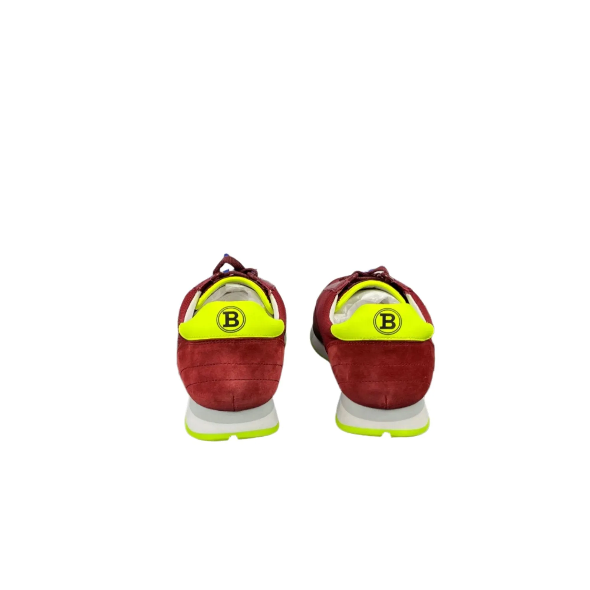 Bally Mens Gavino Red Leather Low Top Sneakers
