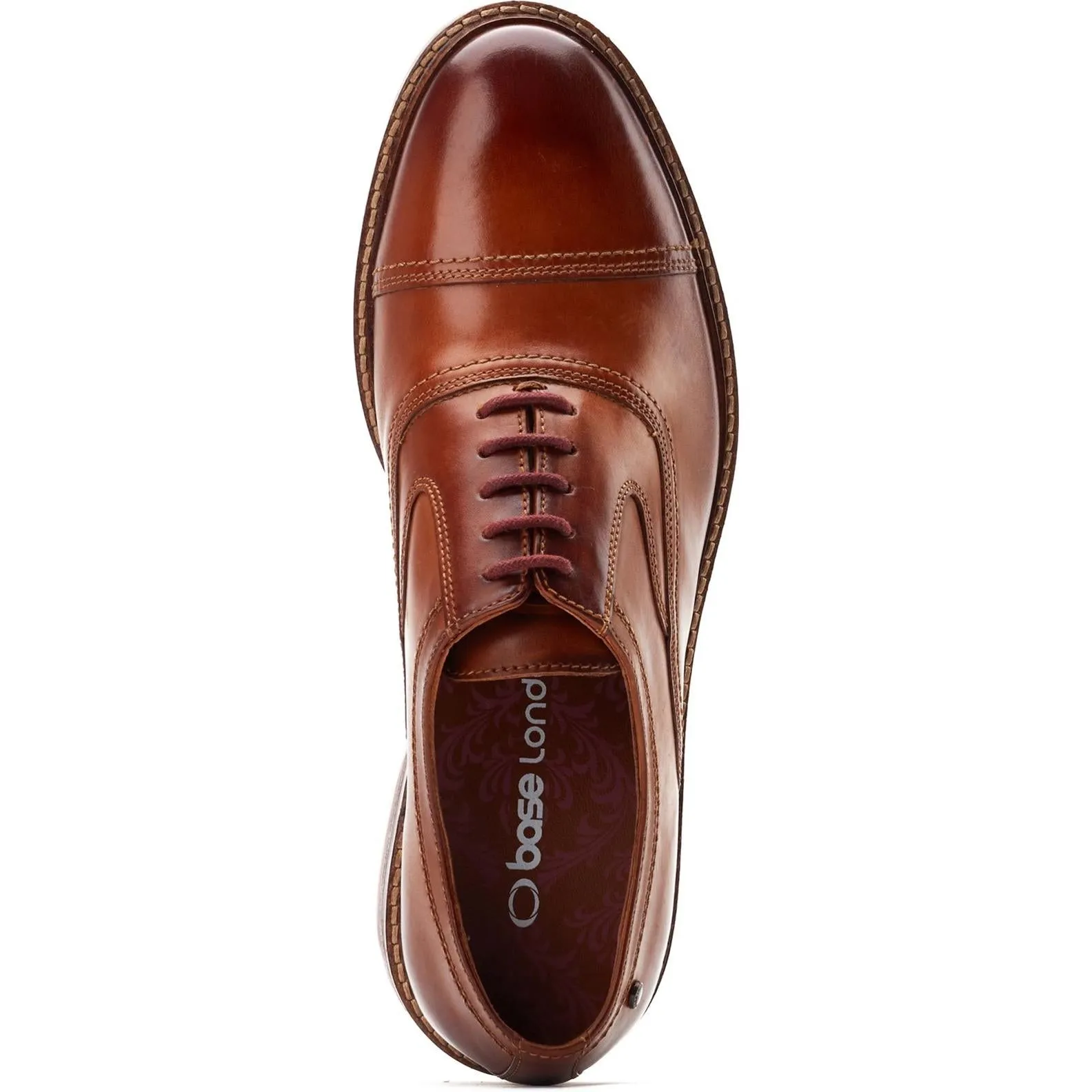 Base London Tatton Toe Cap Derby Shoes