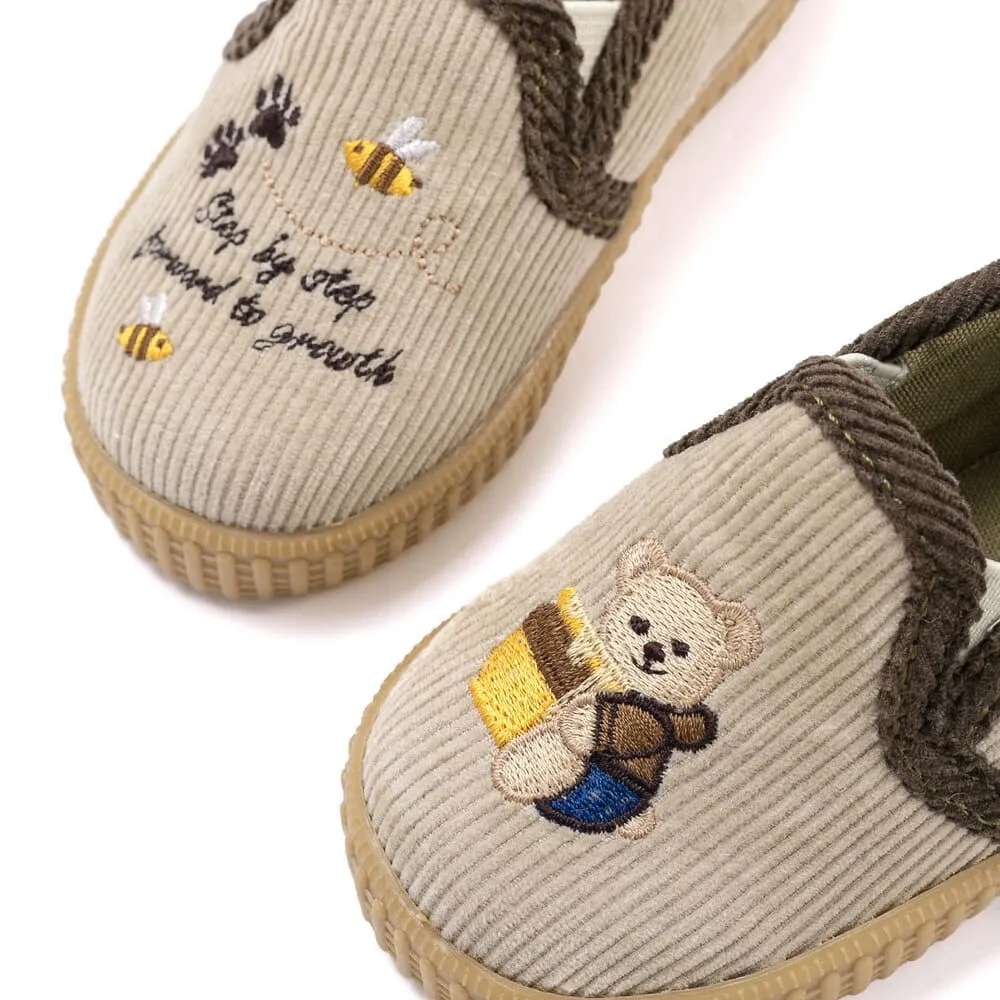 'Bear Story' Slip-On Shoes