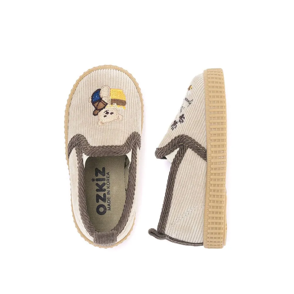 'Bear Story' Slip-On Shoes