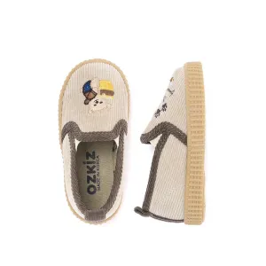 'Bear Story' Slip-On Shoes