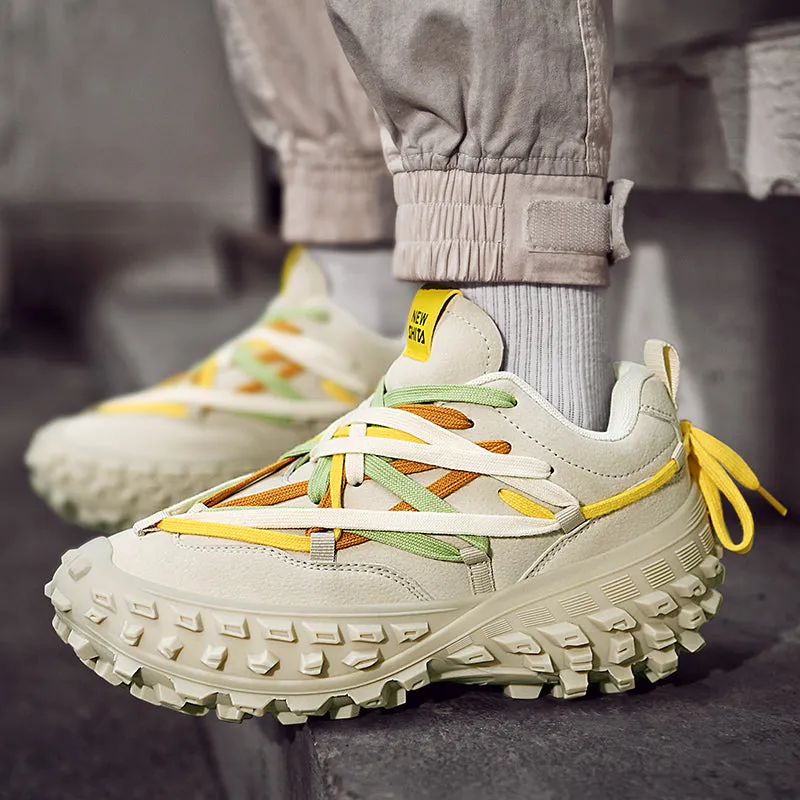 Beige S999 NX Sneakers from Niepce Inc