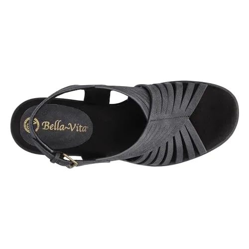 Bella Vita Women's Gena Heeled Sandal, Bone, 8 Narrow