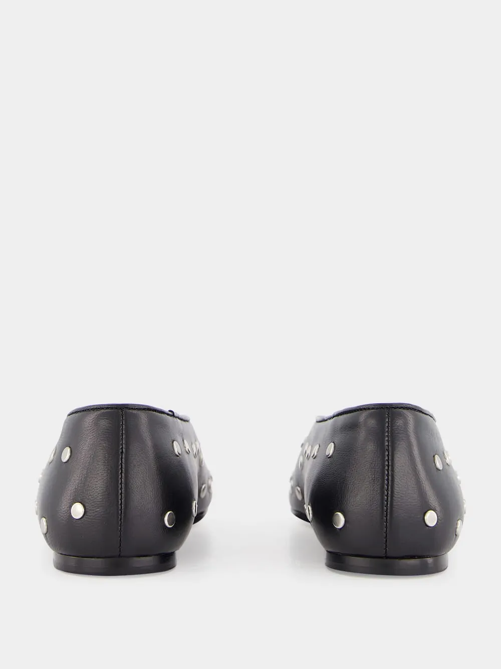 Black Studded Regency Slipper