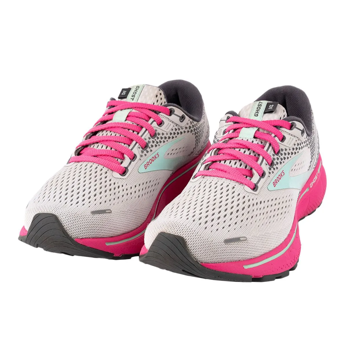 Brooks Ghost 14 Running Sport Shoes Fabric Grey Colour For Women