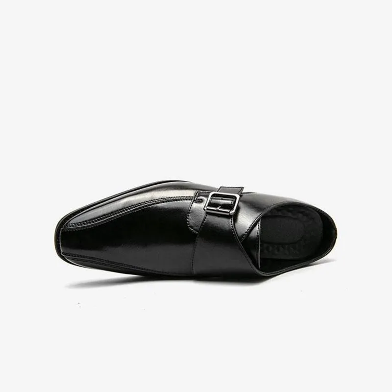 Buckle Punk Round Toe Slip On Shoe
