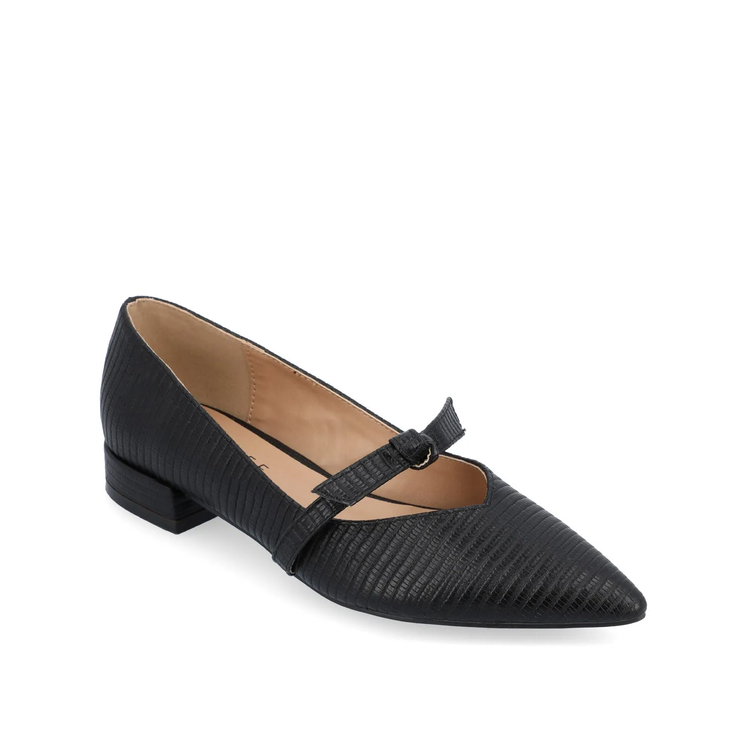 CAIT BALLET FLATS IN FAUX LIZARD
