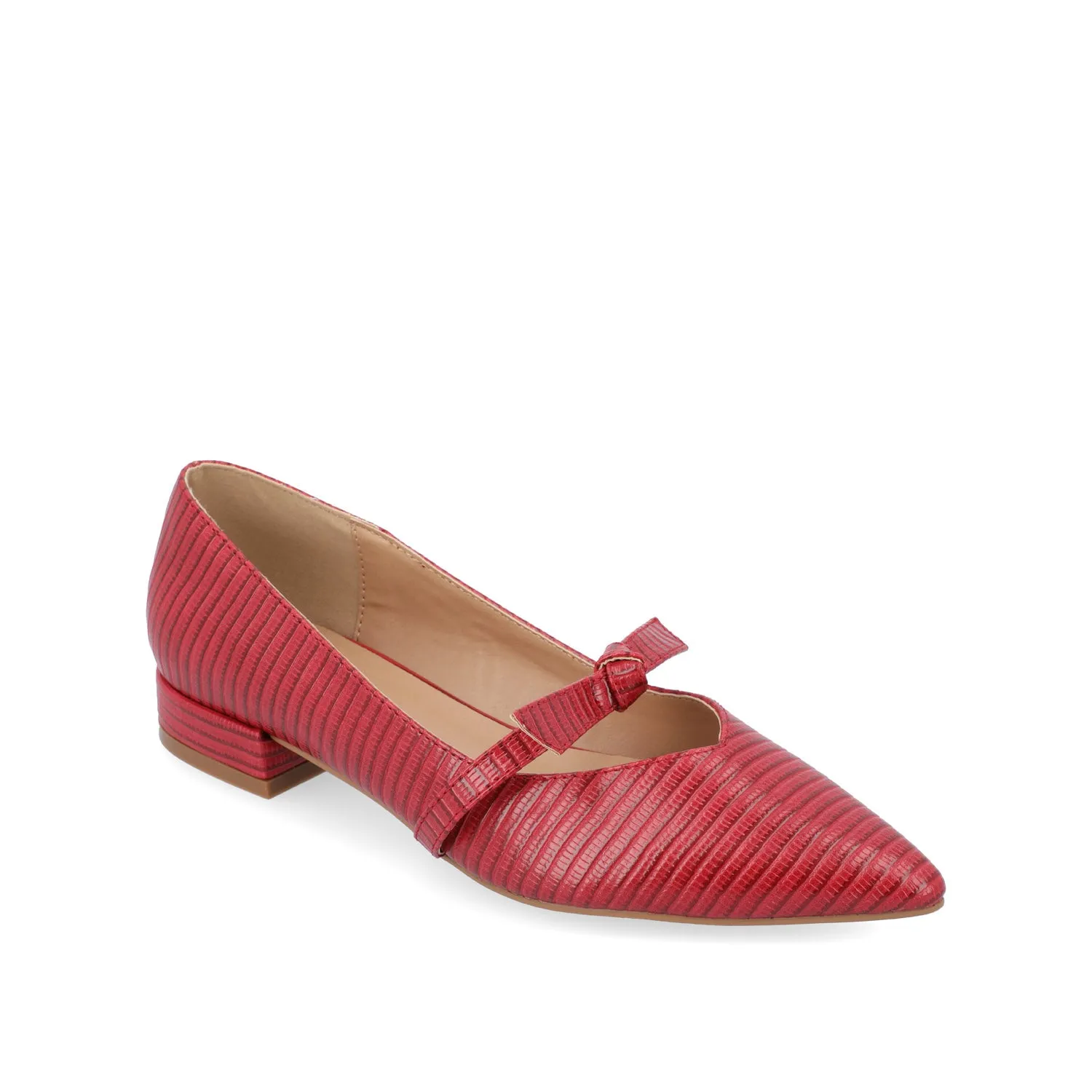 CAIT BALLET FLATS IN FAUX LIZARD