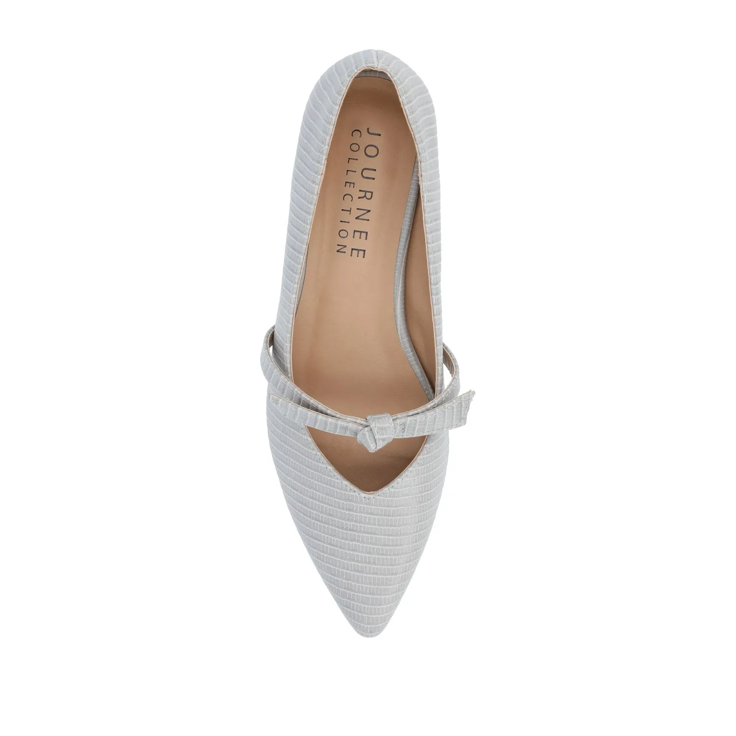 CAIT BALLET FLATS IN FAUX LIZARD