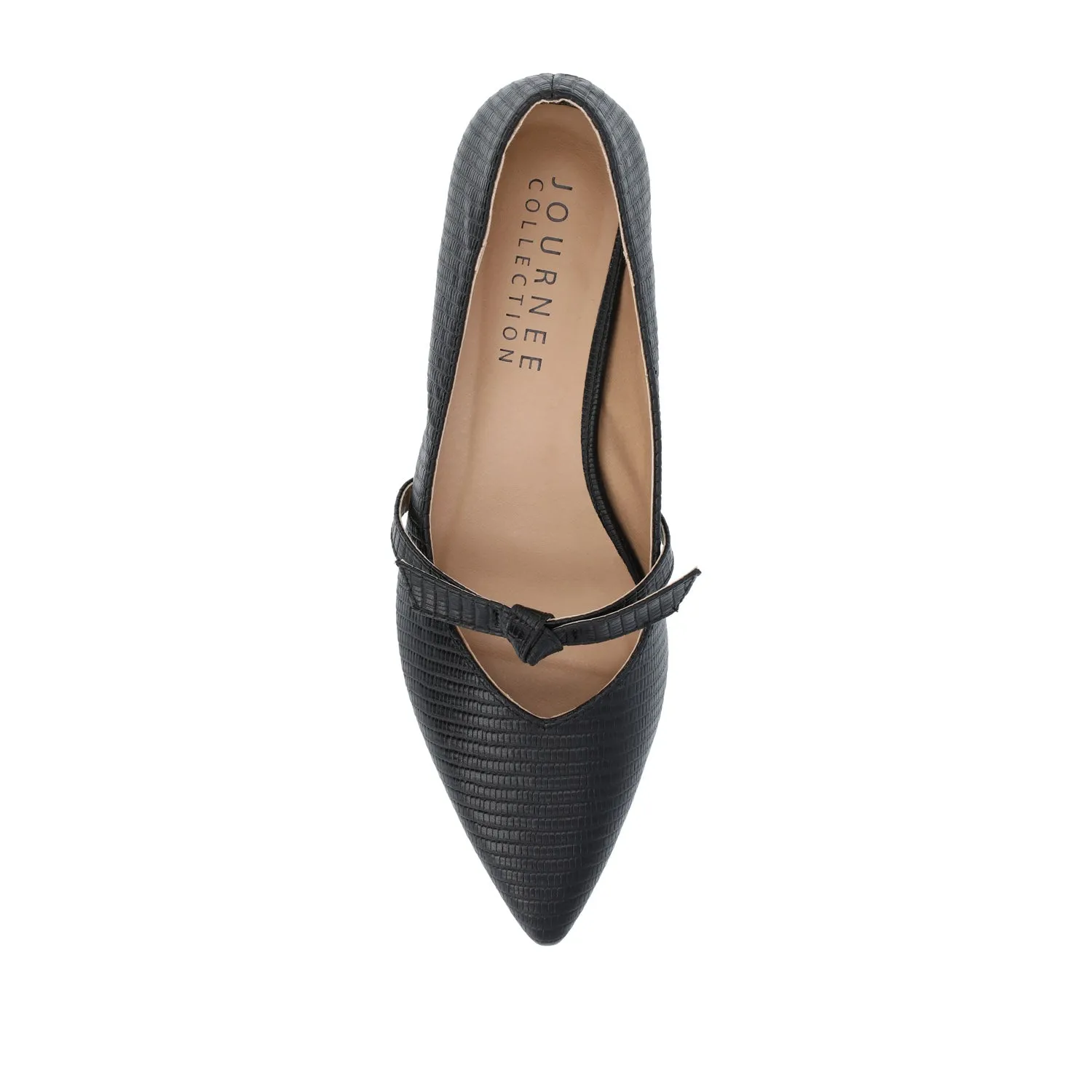 CAIT BALLET FLATS IN FAUX LIZARD