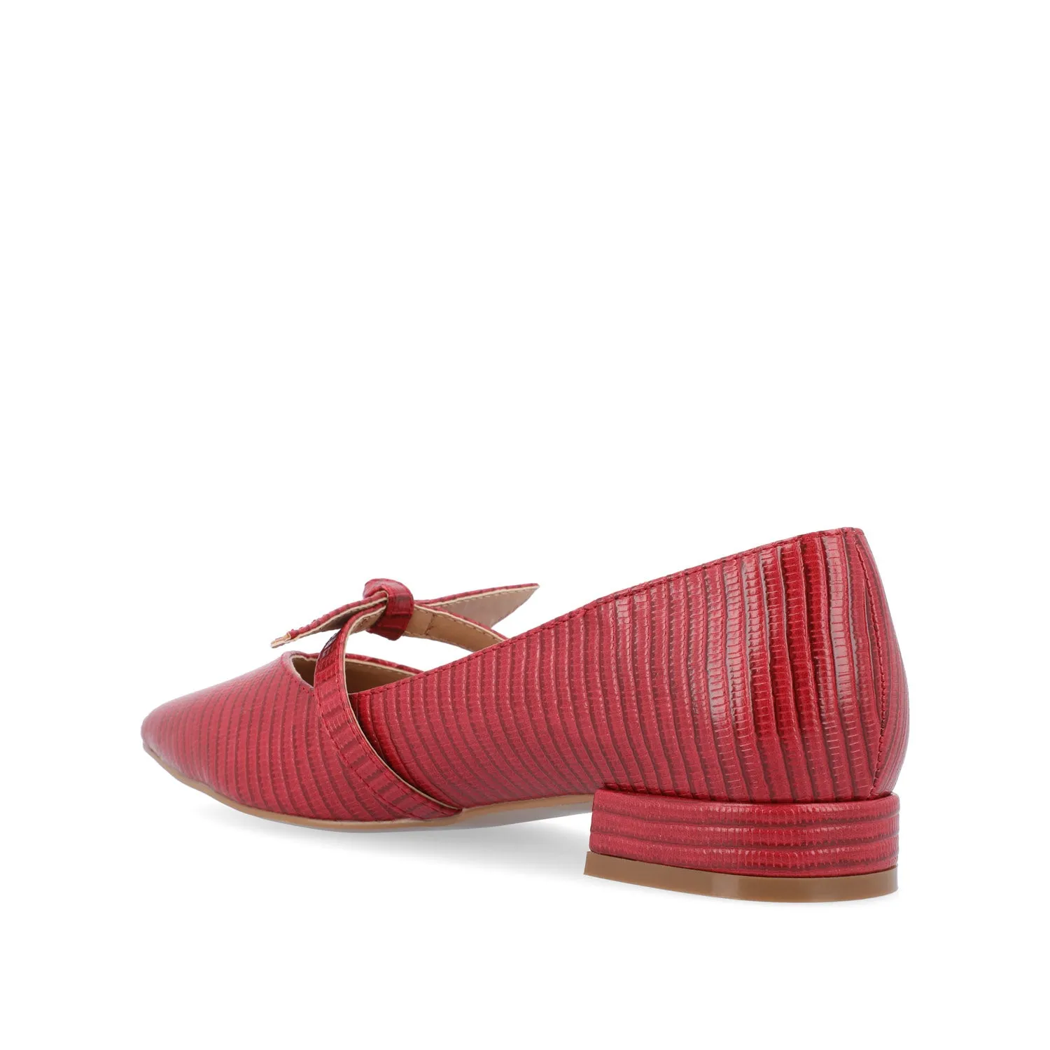 CAIT BALLET FLATS IN FAUX LIZARD