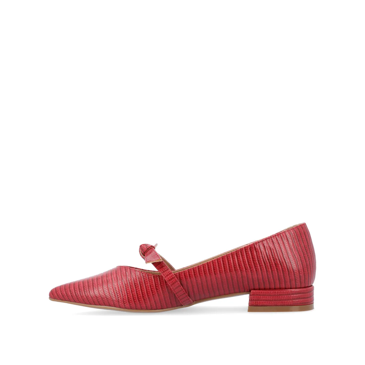CAIT BALLET FLATS IN FAUX LIZARD
